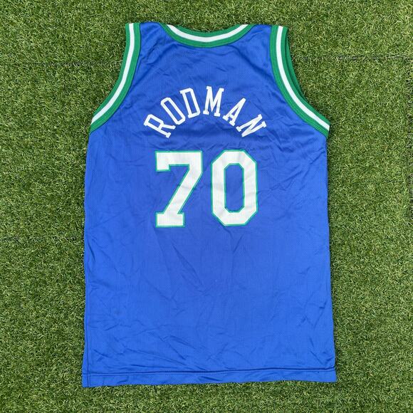 Champion 1990's Dallas Mavericks Dennis Rodman Vintage Jersey - Picture 4 of 4